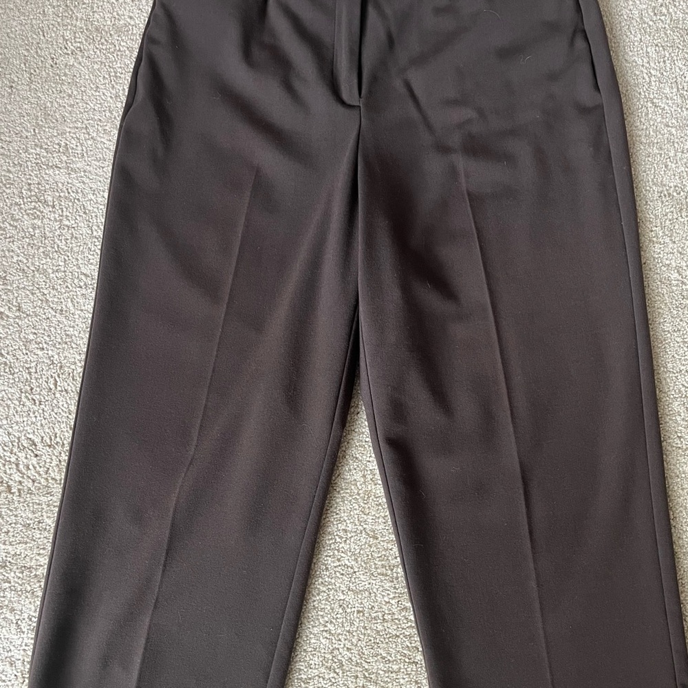 Briggs New York cropped pant. Chocolate Brown Size 12 - Picture 2 of 3